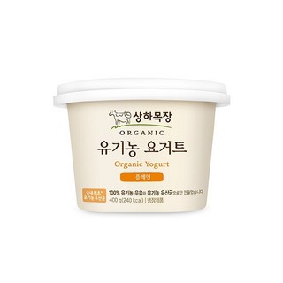 상하목장 유기농 요거트 플레인 400g, 6개