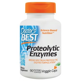 Doctor's BEST 蛋白水解酶植物膠囊, 90顆, 1罐