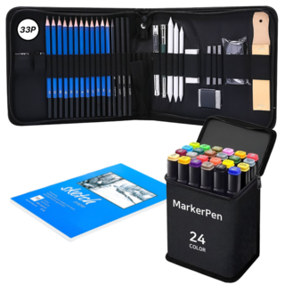 고트 스케치 마스터 연필 세트 33p, 1세트