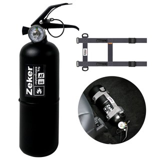 차량용 소화기 KFI인증 국가검증, 블랙+스트랩, 1개, 0.7kg