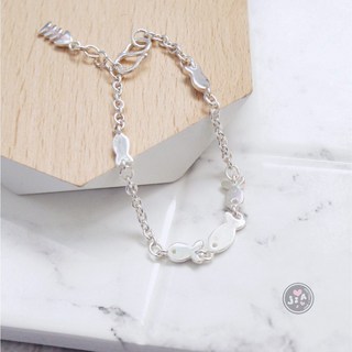 正生銀飾《親子款》925純銀手鍊，三隻小魚設計，年年有魚，兒童/親子手鍊首選