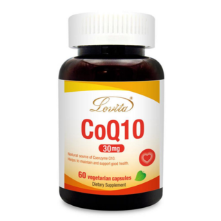 Lovita愛維他 輔酵素Q10膠囊 (60顆/瓶) - 素食配方，提升活力，促進新陳代謝, 60顆, 0.3g, 1罐