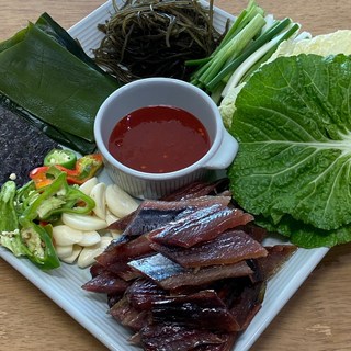 달구상회-포항 구룡포 과메기 야채세트 1인혼술세트 단품 꽁치 청어, 10마리 야채세트