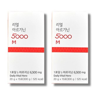 (2박스) 근육빵빵 리얼 아르기닌 5000mg 고함량 (20g x 15포) 2박스 아르기닌 오르니틴 액체 스틱, 300g, 2개