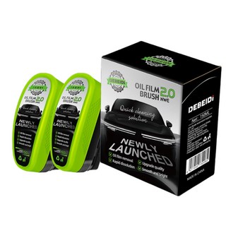 후맷hoomat 일체형 스폰지 유막제거제, 2개, 그린