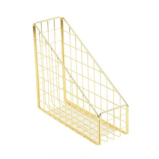 雜誌架 書架 文件架 鐵藝簡約風格 輕奢金雜誌架 資料架 多功能收納架