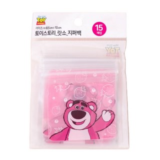 픽사 토이스토리 지퍼백 8.5 X 10 cm 15매입 랏소, 3개, 무료(한 사이즈), 15개입