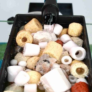 어항 스펀지 저면 상면 여과재 망 10가지 혼합 420g 어항여과기, 여과재10종420g