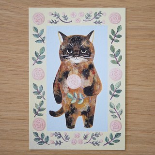 日本4legs插畫家明信片，圖畫書中的貓咪設計，精美印刷，傳遞溫馨祝福, 1個