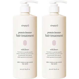심플리오 프로틴부스터 헤어트리트먼트 와일드 플라워, 6개, 500ml