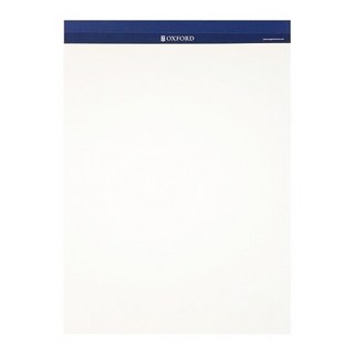 OXFORD 무지 리갈패드 A4, 흰색, 60매, 8개