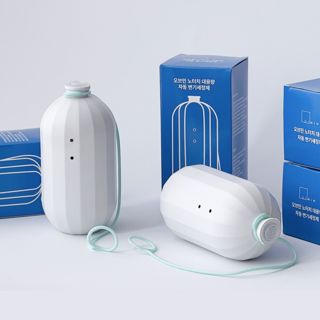 오브민 노터치 대용량 자동 변기세정제 위생끈 포함, 4개, 300g