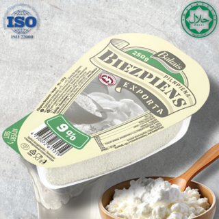 발타이스 코티지 치즈 지방 9% 유럽 라트비아 유제품 먹거리, 1개, 250g