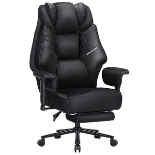 벤트론스 침대형 리클라이너 사무용 컴퓨터 게이밍 메쉬 의자, 블랙