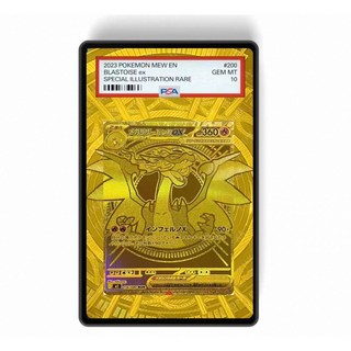 PTCG 寶可夢 PSA CGC 擴散式卡磚展示架 超級噴火龍卡牌收藏保護展示精品, 1個, TAG,橙色
