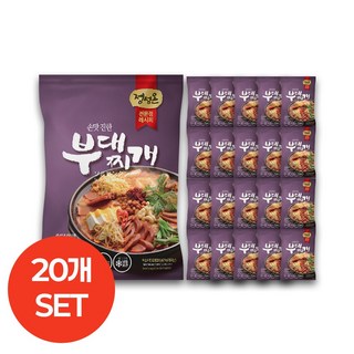 초원식품 정성온 부대찌개 냉동, 20개, 600g