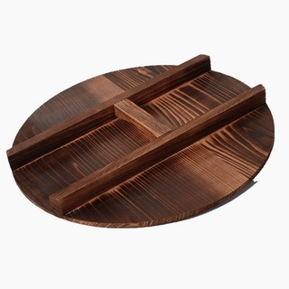 냄비 나무 커버 팬 손잡이 프라이팬 덮개 우드 끓이기, 1개