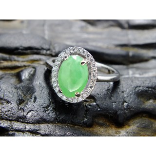 翡翠鑽石戒指 - 玉石戒指