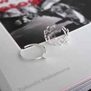 甜酷指環 戒指 可調節戒指 超值14件套便宜開口可調節戒指波浪水波紋小眾藤蔓輕奢對戒爆款 百搭精緻 時尚 小眾設計