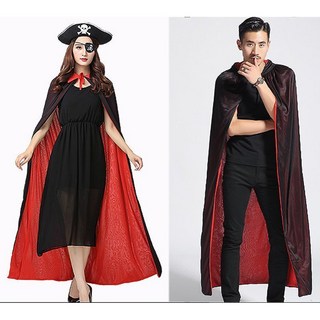 洋洋小品大人披風成人斗篷吸血鬼紅黑雙色大披風，萬聖節服裝化妝舞會派對角色扮演造型道具