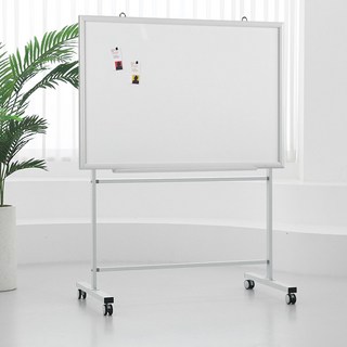 이동식 일반 화이트보드+스탠드 세트 이동식스텐드 거치대칠판 (화이트우드) - 중형, 일반화이트보드+스탠드