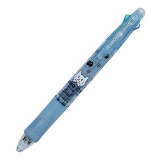 仟福文具 露咖貓 5合1機能筆 筆樂五色筆 三色筆 0.5mm自動筆 中油筆 原子筆 貓咪油性筆, 1個, 藍色-露咖貓5in1機能筆