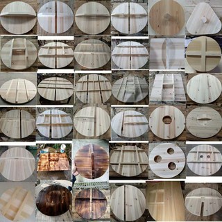 가마솥 뚜껑 나무 아궁이 냄비 수제 덮개 탄화색 순대 식당 원형 반원, 1개, 맞춤 사이즈 스타일 오동나무 오일 브러시, 1cm