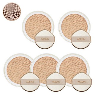 에이지20s 실크 하이 커버 쿠션 리필5개, 실크 23호 리필5개, 5개