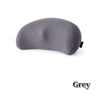 자동차 좌석 지원 쿠션 베개 메모리 폼 허리 등받이, 02 그레이