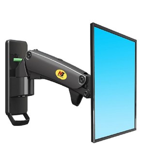 NORTH BAYOU 氣壓螢幕架 F120 17-27吋 電腦顯示器支架 壁掛架 橫豎切換, 黑色, 1個