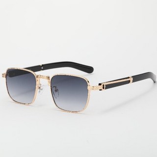 男士復古方框墨鏡韓版新款防紫外線眼鏡可配近視太陽眼鏡, 1個, 如圖