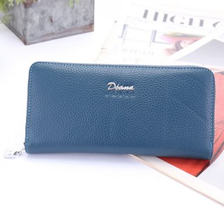 DF Flor Eden 真皮 長夾 氣質 百搭款 質感紋 拉鍊 皮夾 女夾