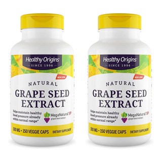 Healthy Origins 葡萄籽萃取素食膠囊 300mg, 150顆, 2罐