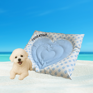 [Roomfittie 루미피티] 강아지 고양이 쿨매트 냉감 꿀잠 젤 방수 방석 여름 필수템, 블루, 1개