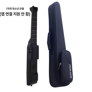 디지털기타 일렉기타 스마트기타 무선 초보용 아이보리, 1개, 초학 청춘판 7품 블랙+교육+고급 악기, 기본 모델명/품번