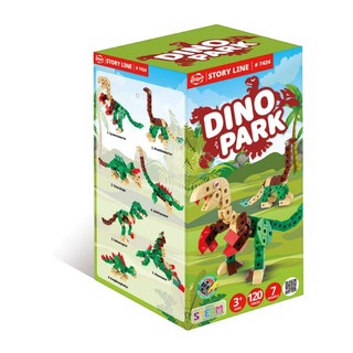 智高2公分積木系列 工程世界/恐龍世界/極速先鋒車 (新版積木，現貨快出), 1個, 智高-恐龍世界 #7424 新版, Multicolor