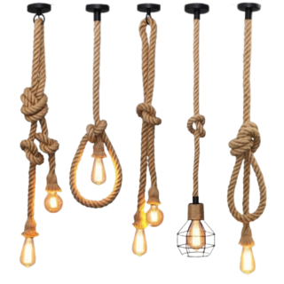 모다스토어 빈티지 로프 조명 밧줄 선, 듀얼 조명선, 1개