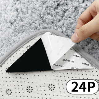 코지웨이브 찰떡 고정 미끄럼 방지 패드 24P세트, 블랙, 24개