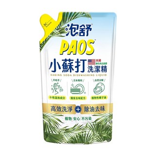 PAOS 泡舒 洗碗精 洗潔精 補充包1000ml/2800ml/800ml(綠茶/檸檬/小蘇打), 1個, 補充包 小蘇打 800ml