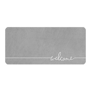 말랑 소프트 규조토 발매트 화장실 욕실 주방매트 발판, 그레이웰컴