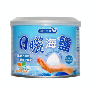 統一生機 日曬海鹽 300公克/罐, 300g, 1罐