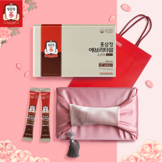 핑크 보자기 정관장 홍삼정 에브리타임 소프트 20포 쇼핑백증정, 30개, 10ml