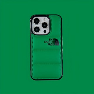 適用iPhone17ProMax羽絨冬季新款蘋果16手機殼個性簡約15歐美風14, 1個, 【羽絨服】北潮綠色iphone 14pro