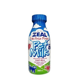 ZEAL寵物鮮奶，無乳糖，草飼牛乳，狗狗專用，380ml, 380ml, 1個