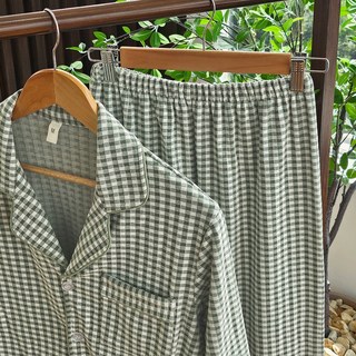 엘라운지 체크 극세사 공용 방구석 파자마 상하세트