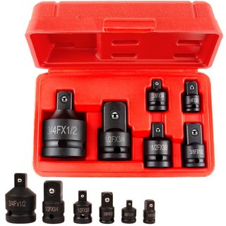 임팩 복스 변환 아답터 6종 세트 (CR-MO) 임팩소켓 변환 아답터 1/4 1/2 3/8 변환 어댑터 복스알 소켓 아답타, 1set