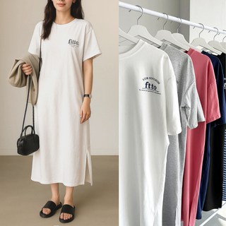 핏몬 루즈핏 반팔 빅사이즈 찰랑 롱 원피스 5종 자체제작