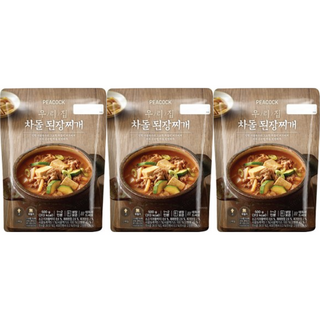 [피코크] 우리집 차돌된장찌개 500g x 3팩, 3개
