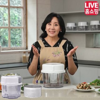 [홈쇼핑방송 인기상품] 홍여진 하이로 빅스텐 매직 짤순이 대용량 2.4L 본품 식재료의 수분짜는 기능을 갖는 주방용기, 1개