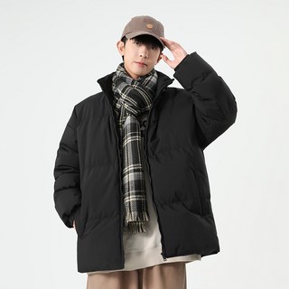 헤스루 겨울 숏패딩 남성 여성 캐시미어 보온 패딩